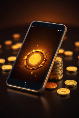 Smartphone showing Night Luck Casino app